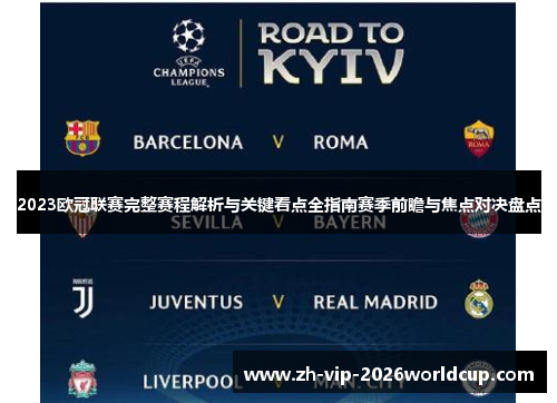 2023欧冠联赛完整赛程解析与关键看点全指南赛季前瞻与焦点对决盘点 2023欧冠联赛完整赛程解析与关键看点全指南赛季前瞻与焦点对决盘点
